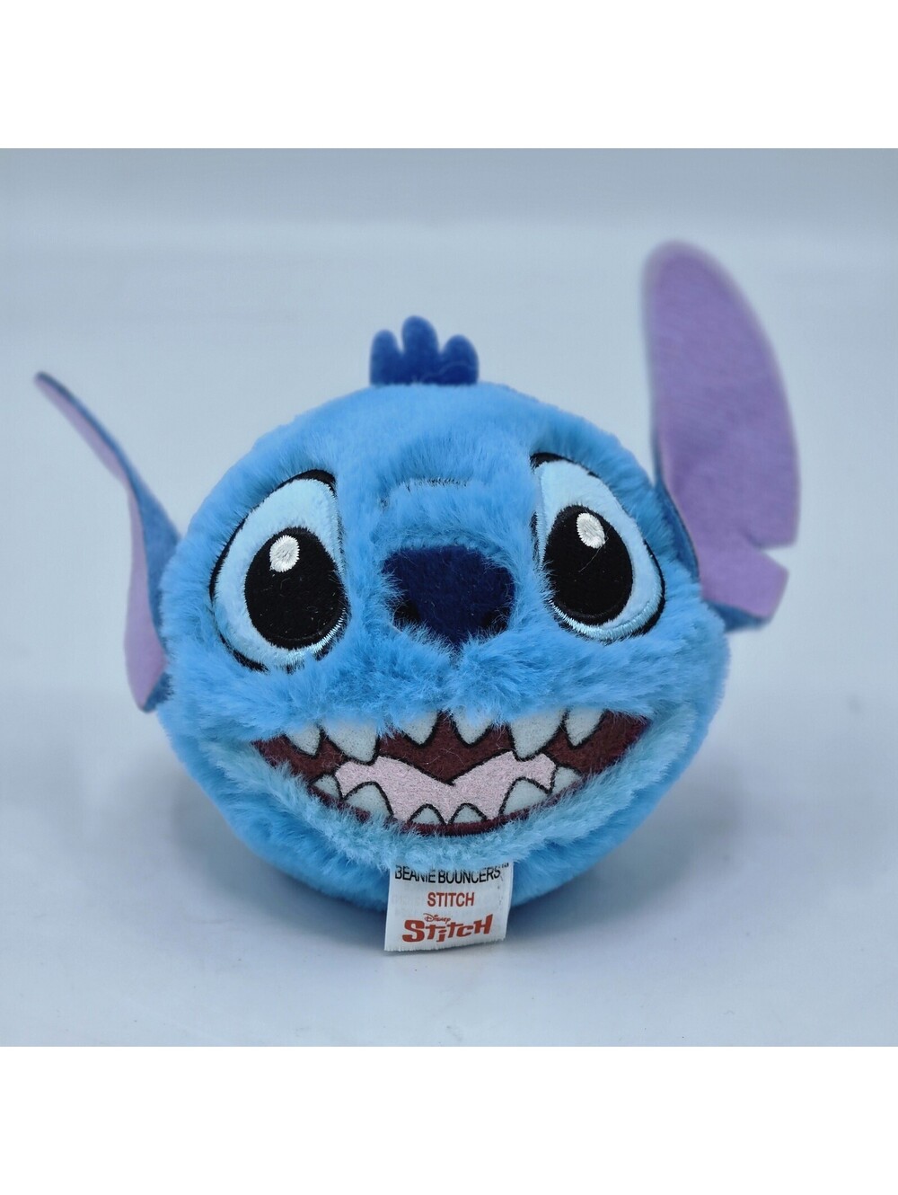 Disney Stitch Ty Beanie Bouncers Round Plush Stuffed Animal Blue Lilo & Stitch 4
